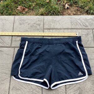 Blokecore gorpcore nostalgia earthy artisanal Adidas Womens Blue 3 shorts Size M